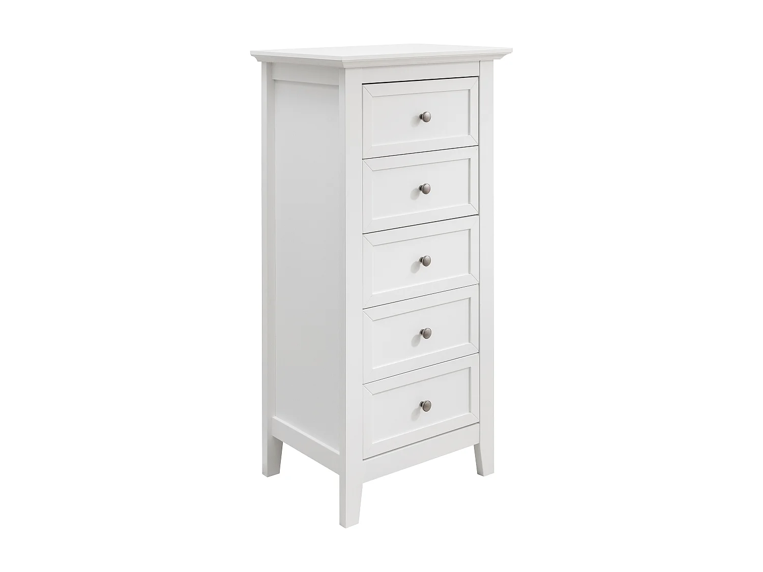 Noa & Nani Karlstad Chest of Drawers 5 Drawer Tall in White