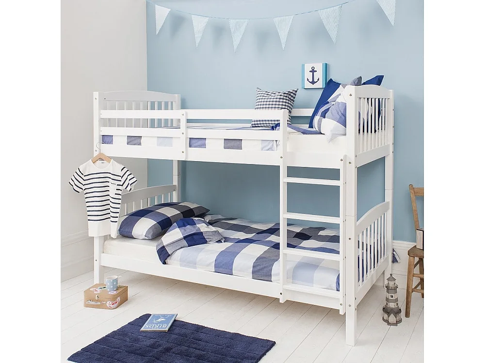 Noa & Nani Brighton Bunk Bed with 2 Single Beds in White