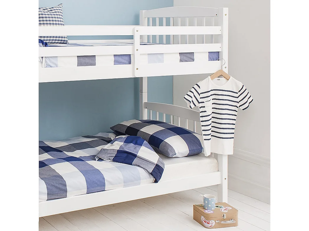 Noa & Nani Brighton Bunk Bed with 2 Single Beds in White