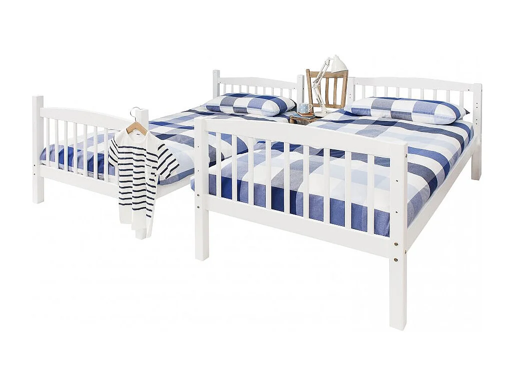 Noa & Nani Brighton Bunk Bed with 2 Single Beds in White