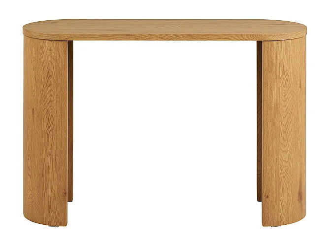 RIIS-Consola de madera natural de 114 cm