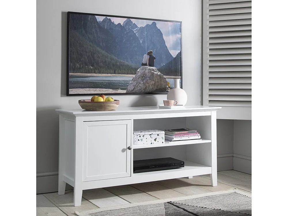 Noa & Nani Karlstad Low Sideboard with Storage in White