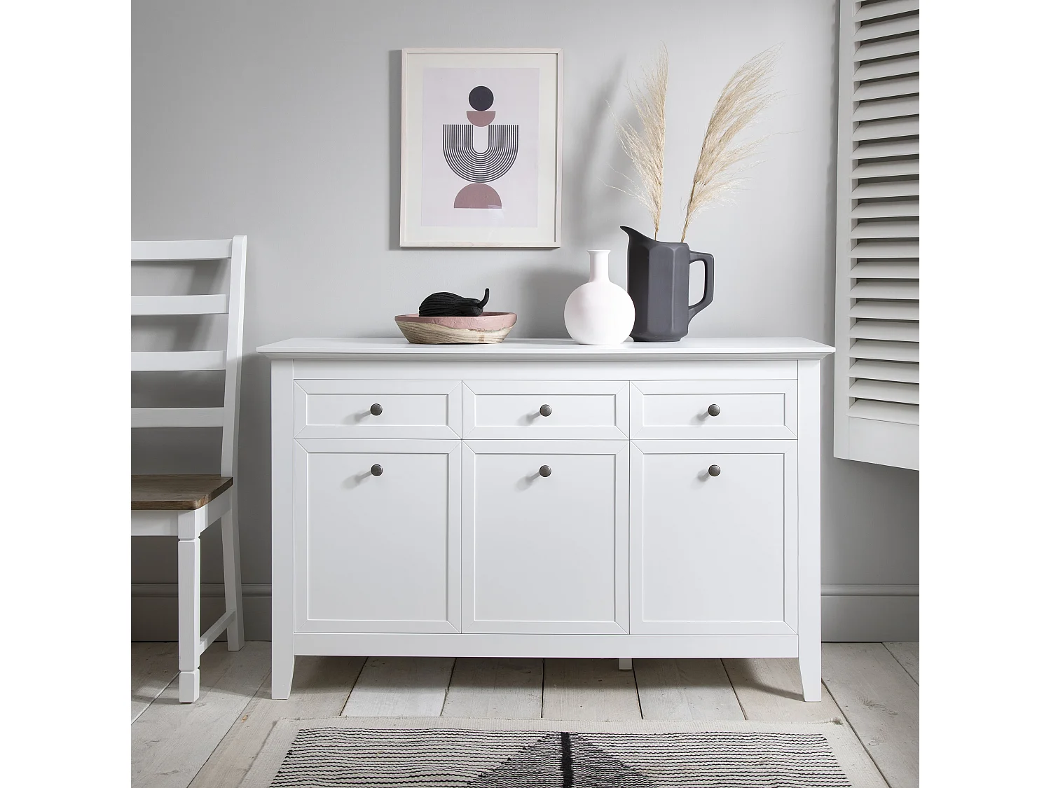 Noa & Nani Karlstad Sideboard with Drawers in White