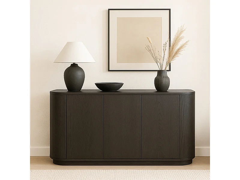 TIAGO-Buffet de 3 puertas Roble Expresso