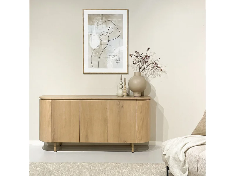 ROVERI-Aparador de roble de 170 cm