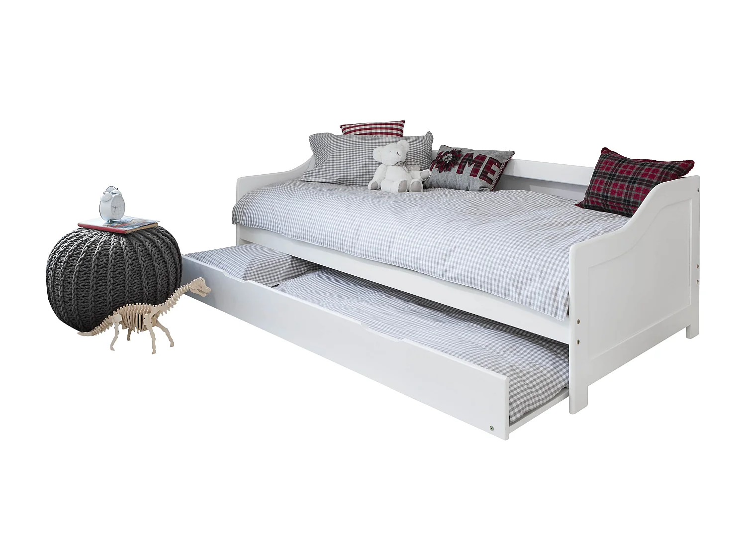 Noa & Nani Hove Day Bed with Pullout Trundle in White