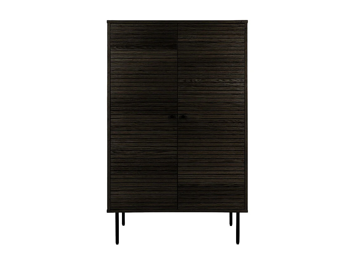 LOGIA-Aparador alto en roble ahumado 80x130 cm