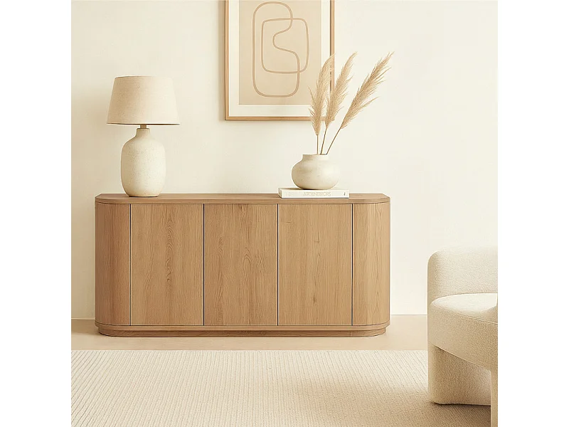 TIAGO-Buffet de 3 puertas Roble