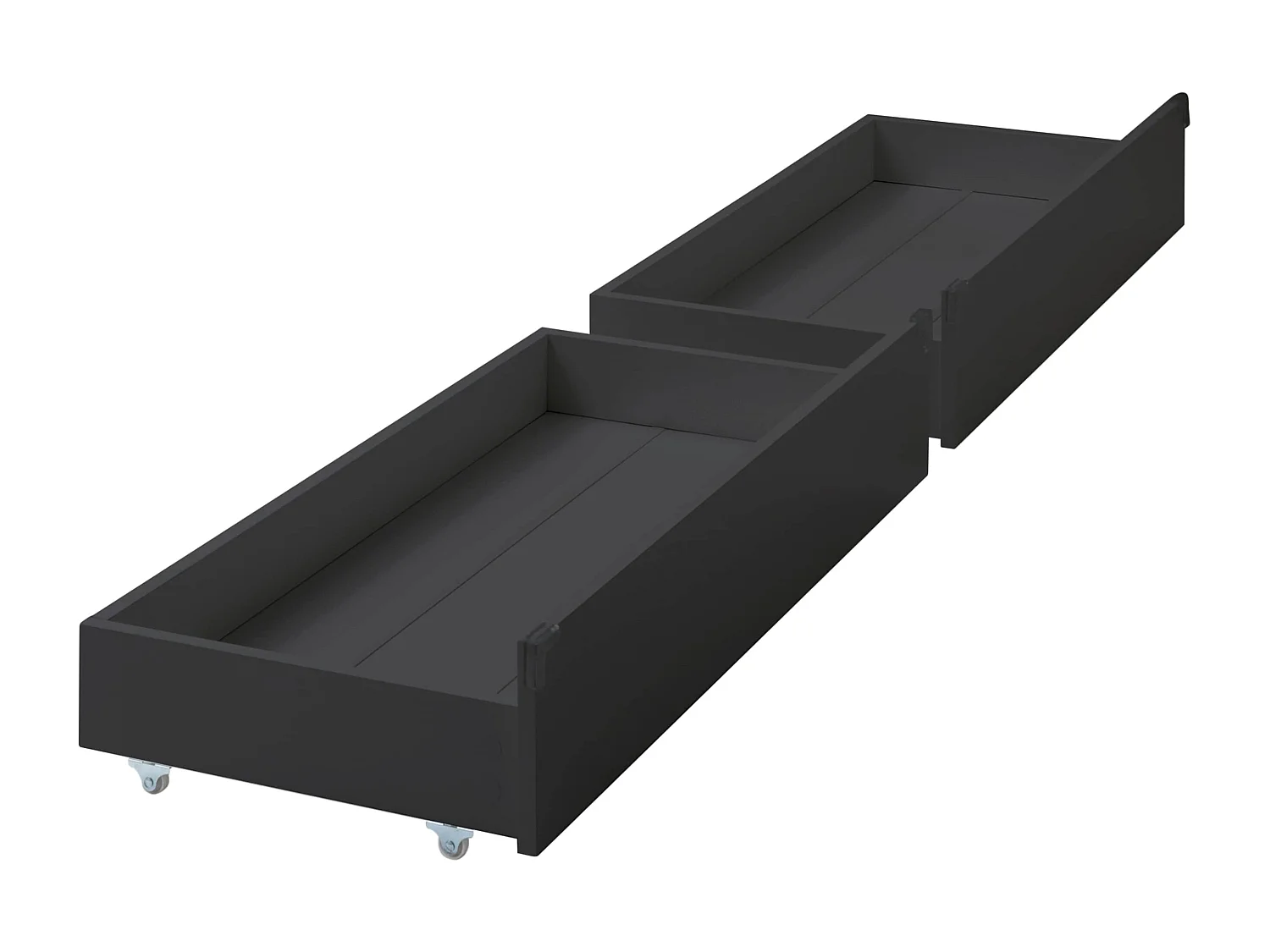 Noa & Nani Otis Single Bed 3ft Frame with 2 Storage Drawers in Anthracite