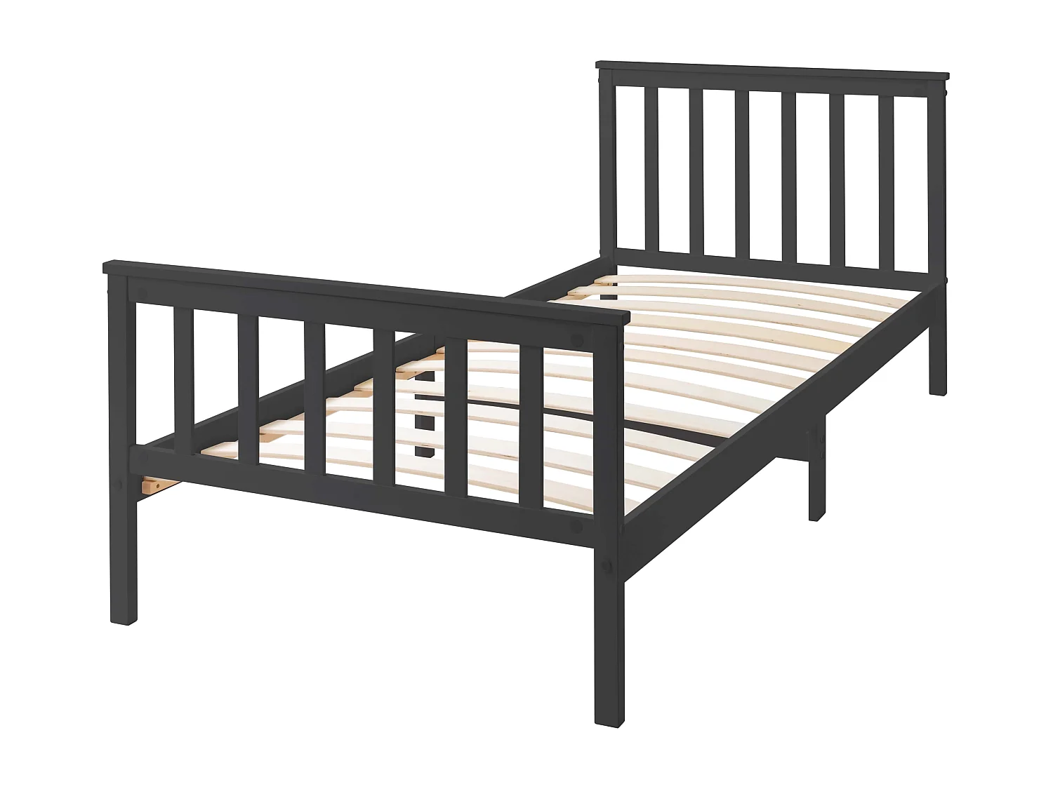Noa & Nani Otis Single Bed 3ft Frame in Anthracite