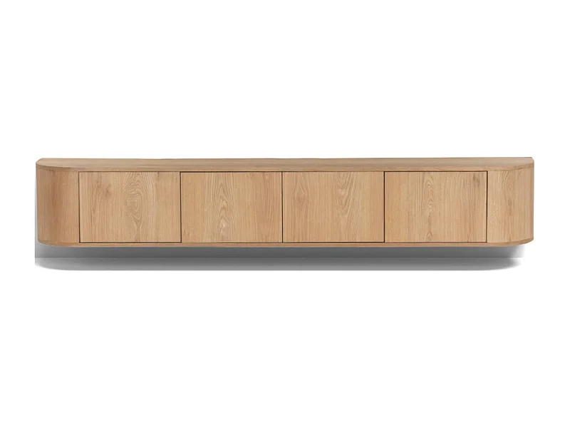TIAGO-Mueble TV mural 220 cm Roble Expresso