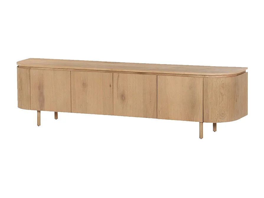 ROVERI-Meuble TV 210 cm chêne