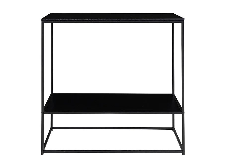 CHIC-Console noire et métal 80x80 cm