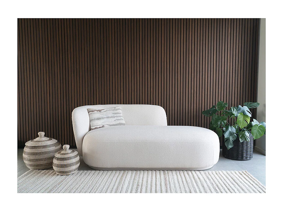 DAYTON-Méridienne en tissu écru