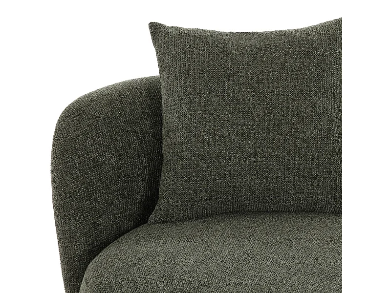 DAYTON-Méridienne en tissu vert