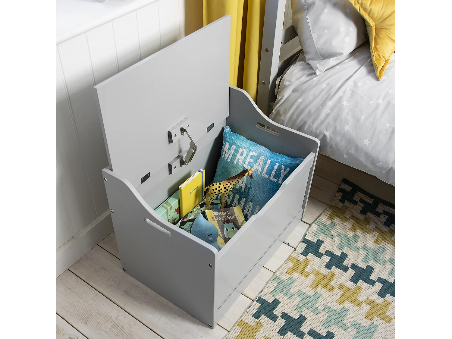 Noa & Nani Lola Toy Box Toy Storage Organiser in Silk Grey