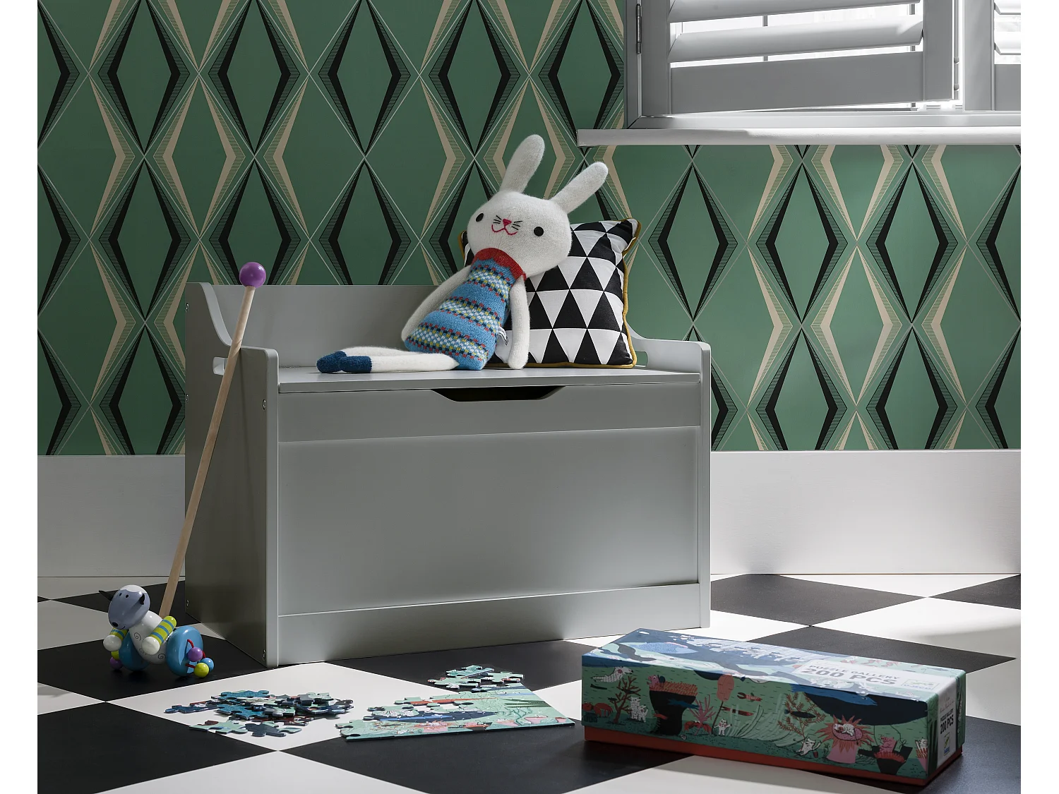 Noa & Nani Lola Toy Box Toy Storage Organiser in Silk Grey