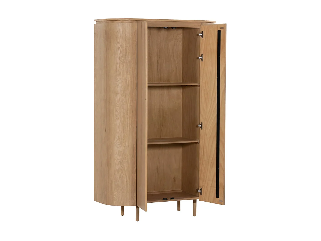 ROVERI-Buffet alto de 2 puertas Roble