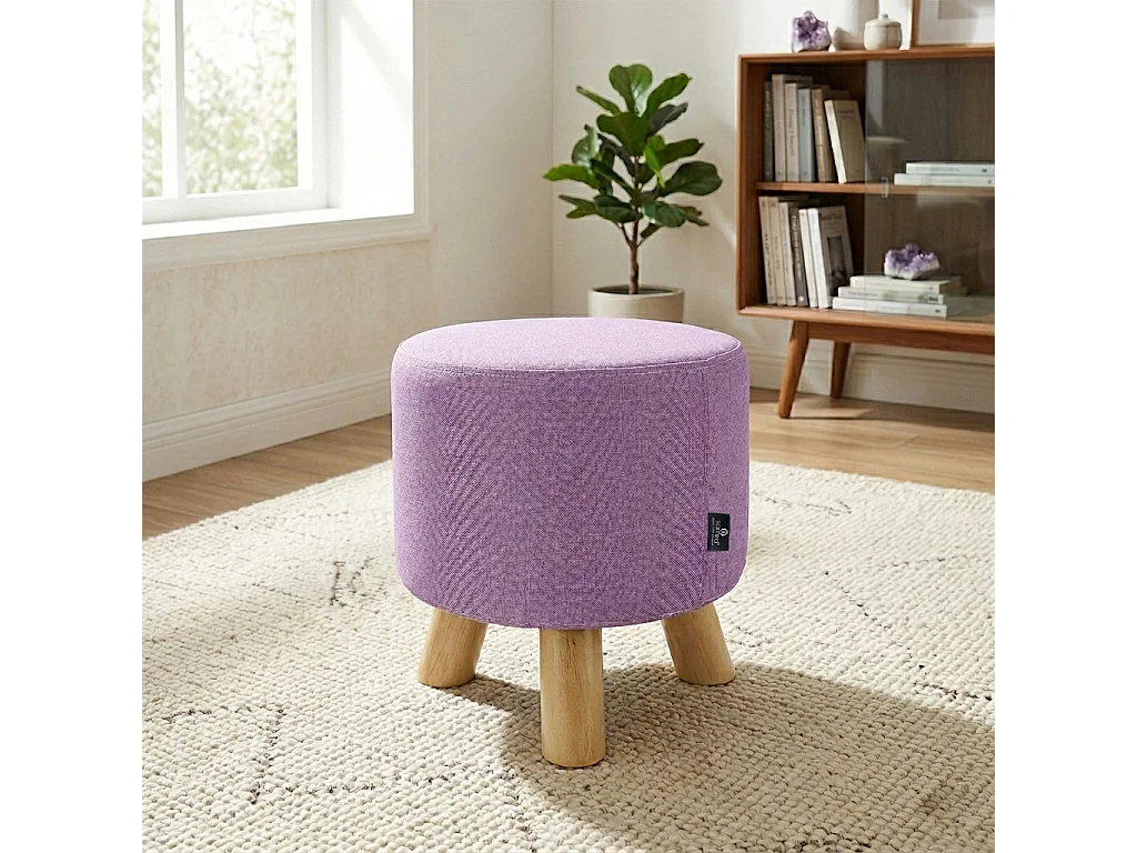 Pouf divano, pouf poggiapiedi lilla – Nemo