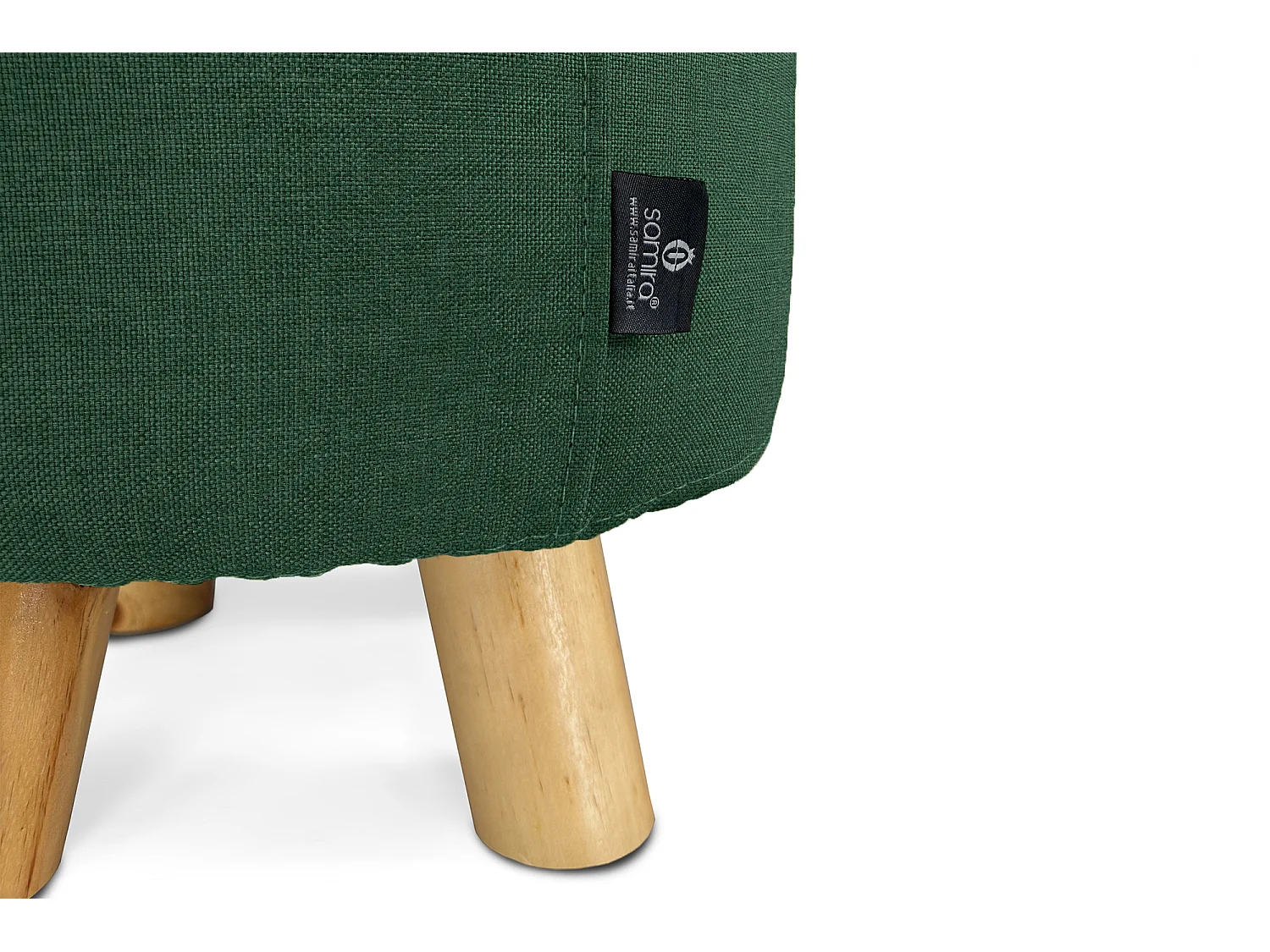 Pouf divano, pouf poggiapiedi verde abete – Nemo