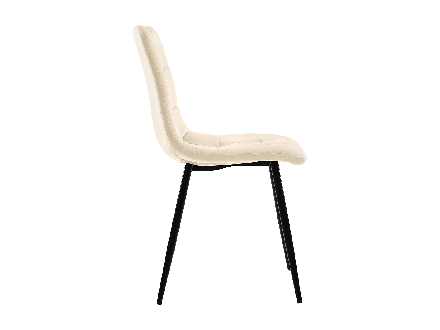 Lot de 4 Chaises de Salle à Manger, Assise en Velours, Dossier avec Accoudoirs, Pieds en Métal, Beige