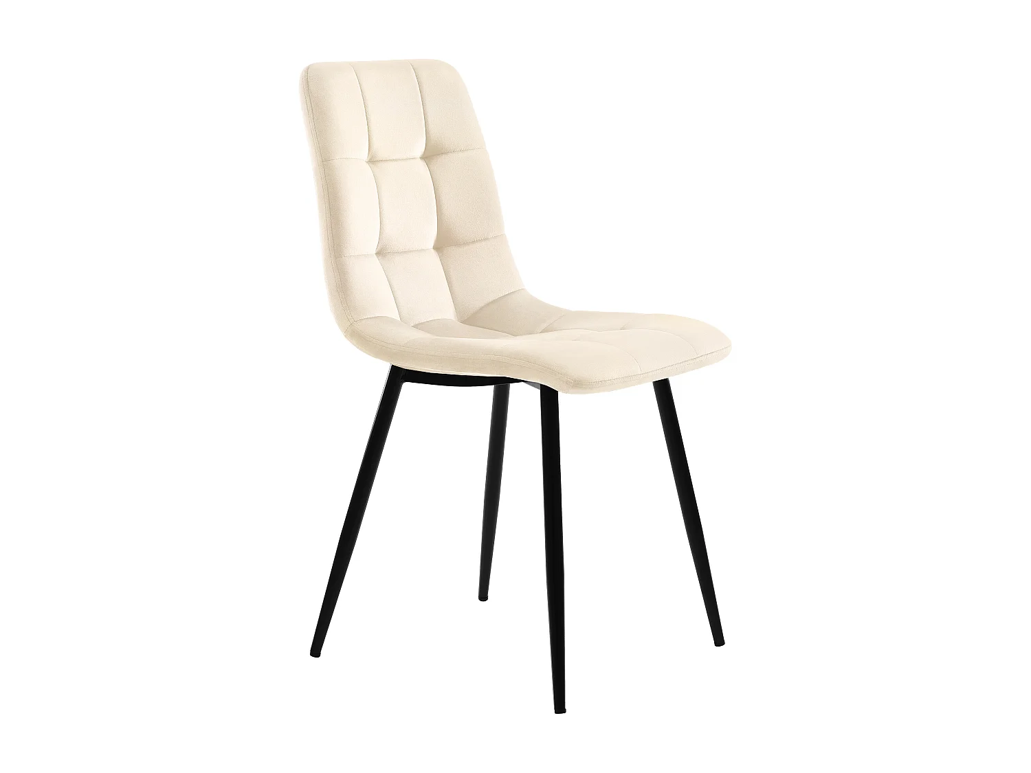 Lot de 4 Chaises de Salle à Manger, Assise en Velours, Dossier avec Accoudoirs, Pieds en Métal, Beige