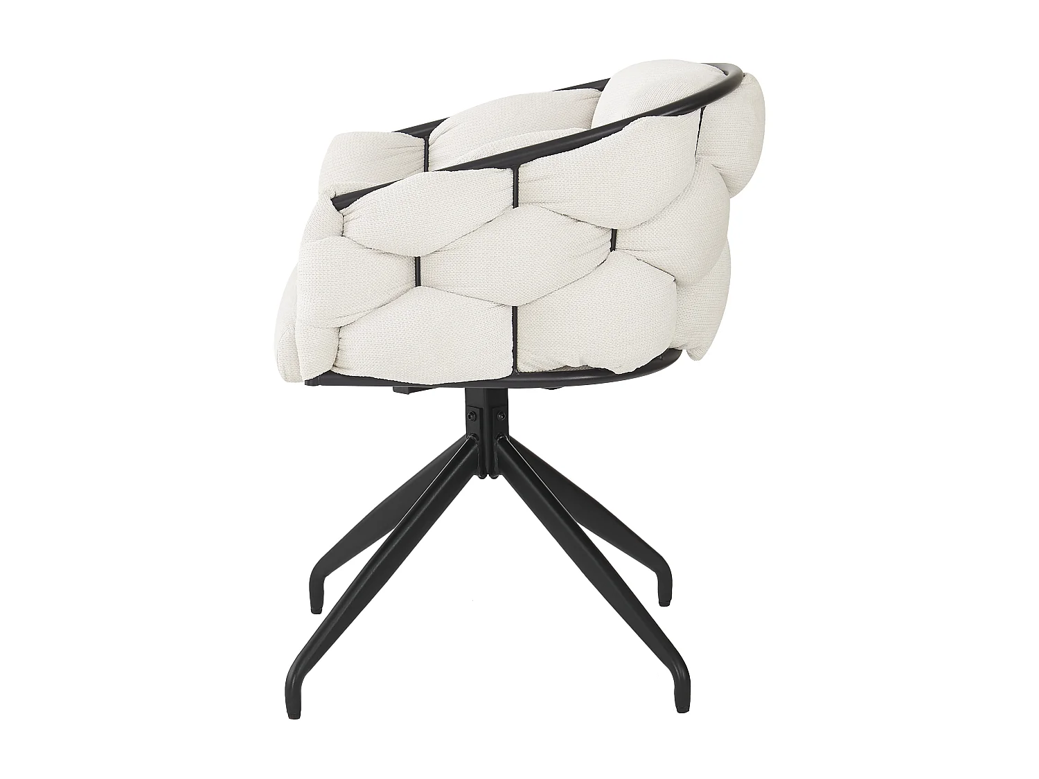 Lot de 2 Chaises de Luxe en Velours, Fauteuil Pivotant 360°, Chaise Moderne avec Dossier, Ergonomique, Beige