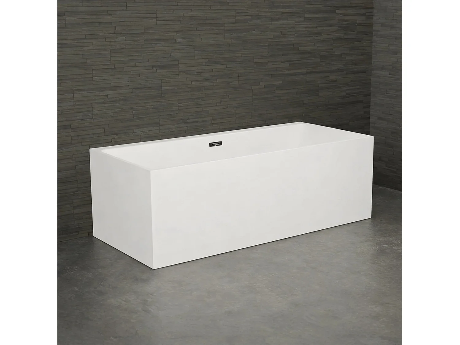 Bundle Cobalt 170 blanche + robinetterie Infinite chromée 170 x75 x56 cm, by SPALINA