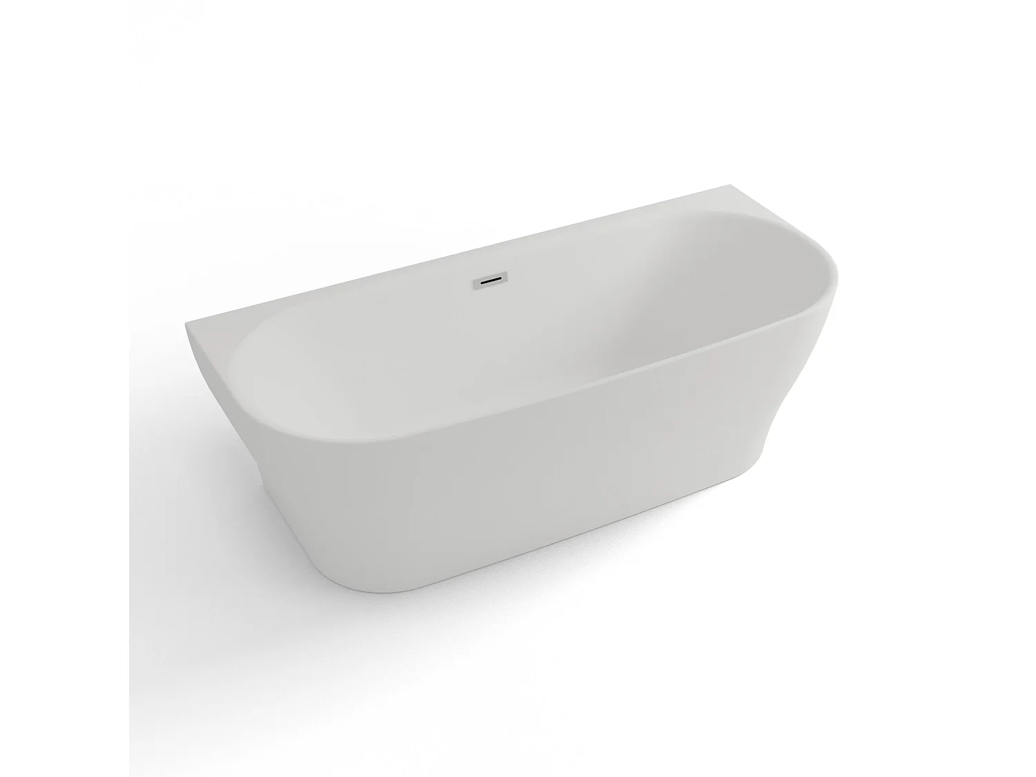 Baignoire Ilot Velvet 180 blanche 170 x75 x58 cm, by SPALINA