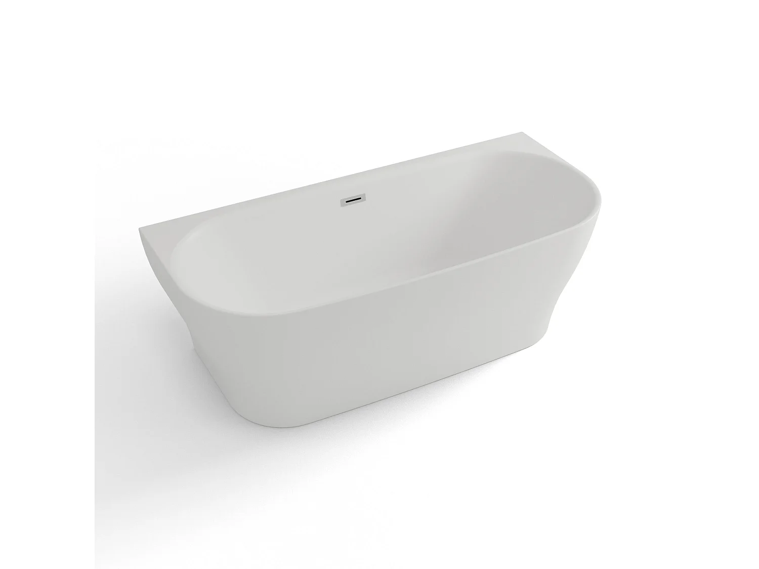 Baignoire Ilot Velvet 170 blanche 170 x75 x58 cm, by SPALINA