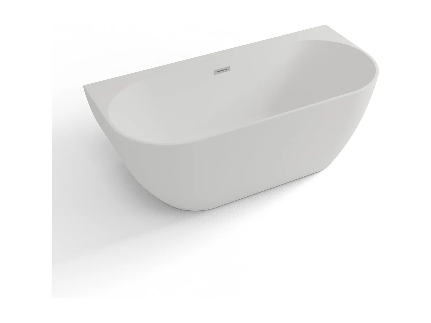 Baignoire Ilot Spring 166 blanche 166 x80 x58 cm, by SPALINA