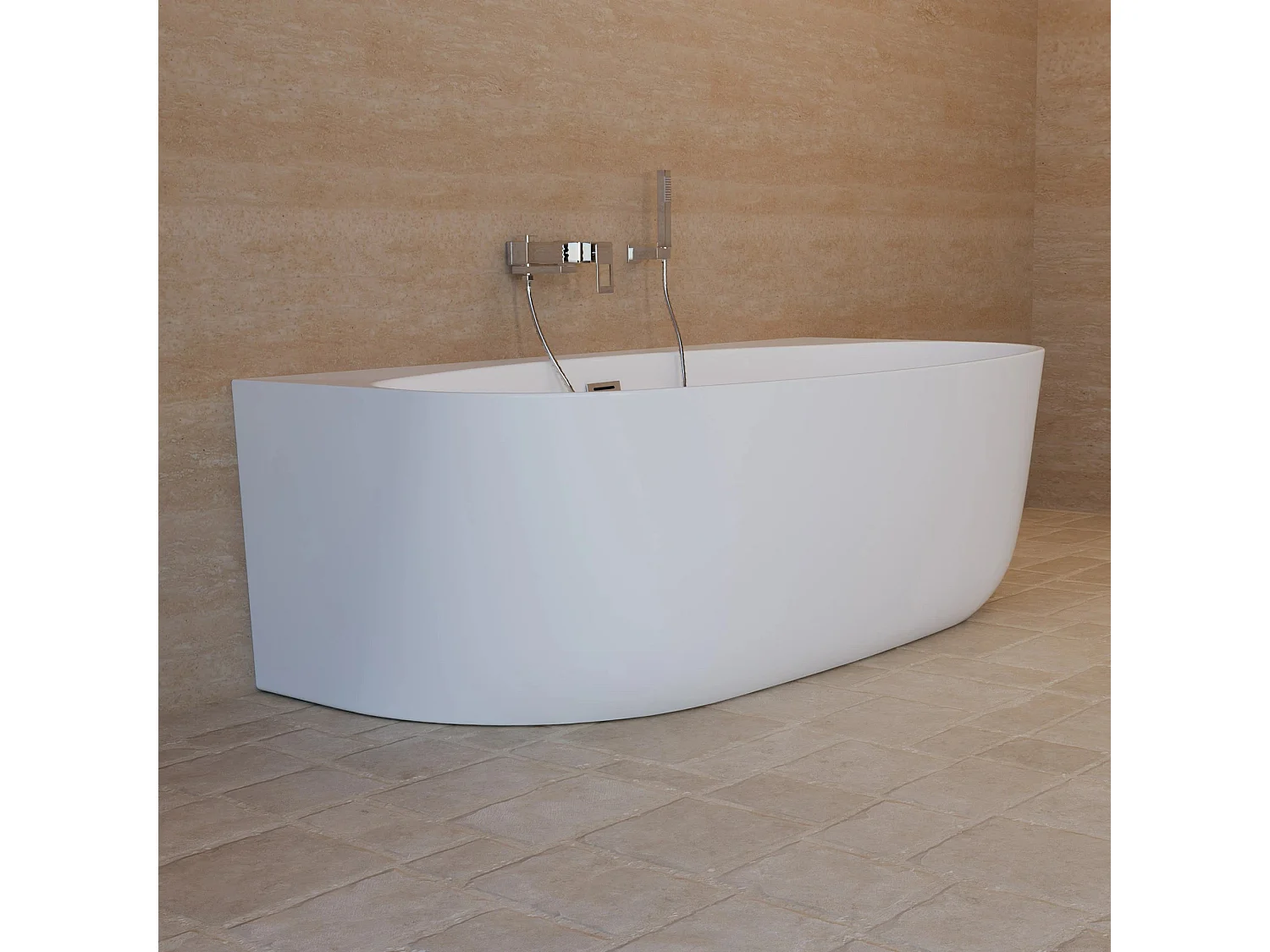 Baignoire Ilot Magic 180 blanche 180 x88 x58 cm, by SPALINA