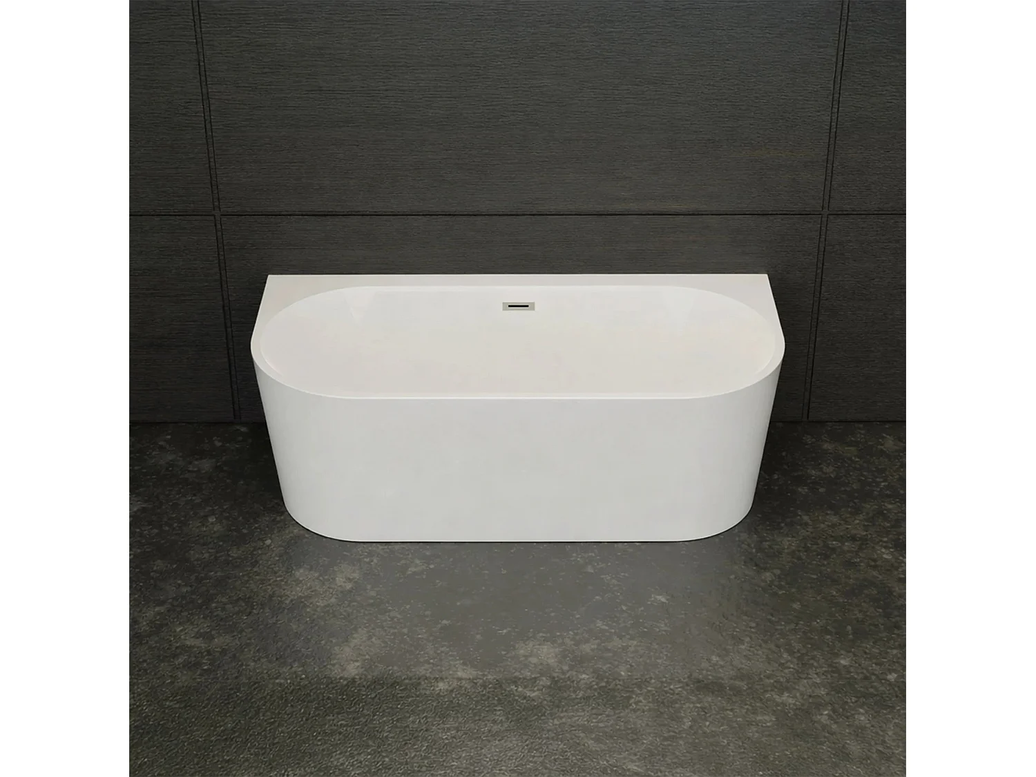 Bundle Naos 170 blanche + robinetterie Infinite chromée 170 x80 x58 cm, by SPALINA