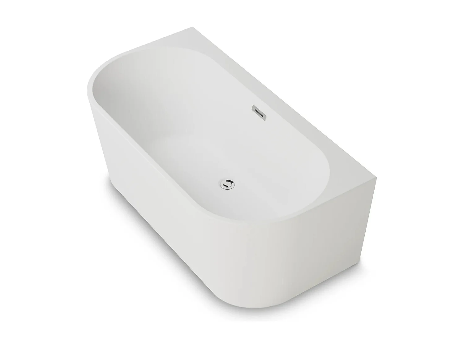 Baignoire Ilot Naos 150 blanche 150 x69 x58 cm, by SPALINA
