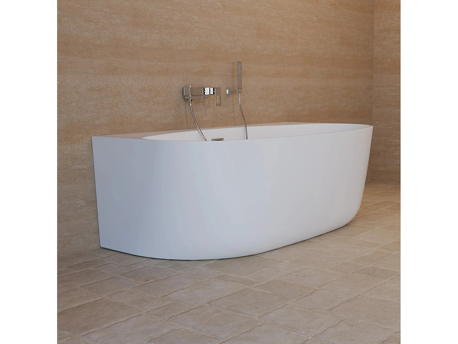 Baignoire Ilot Magic 170 blanche 170 x88 x58 cm, by SPALINA