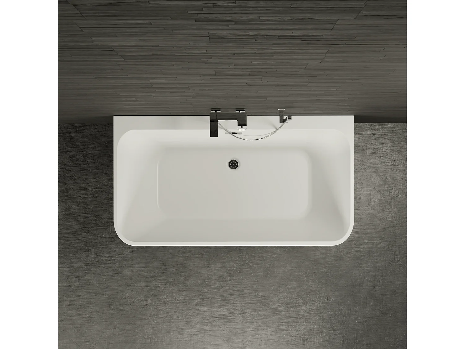 Baignoire Ilot Mint 150 blanche 150 x69 x57 cm, by SPALINA