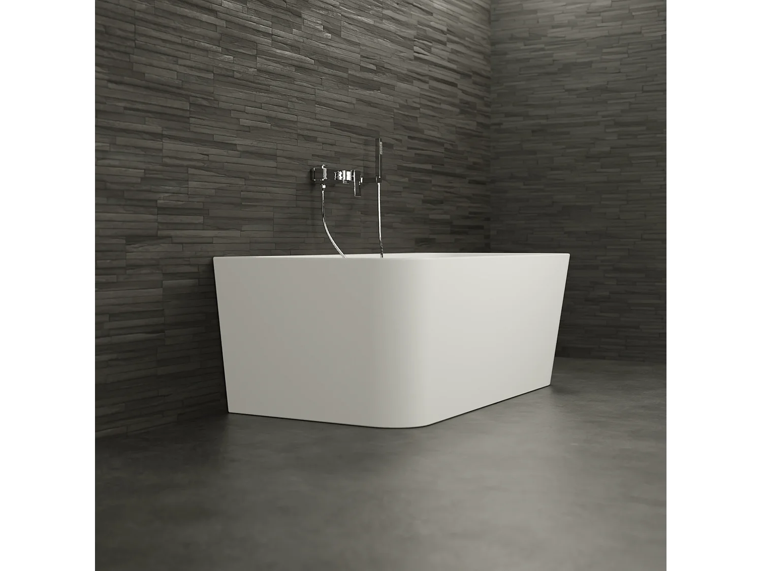Baignoire Ilot Mint 150 blanche 150 x69 x57 cm, by SPALINA