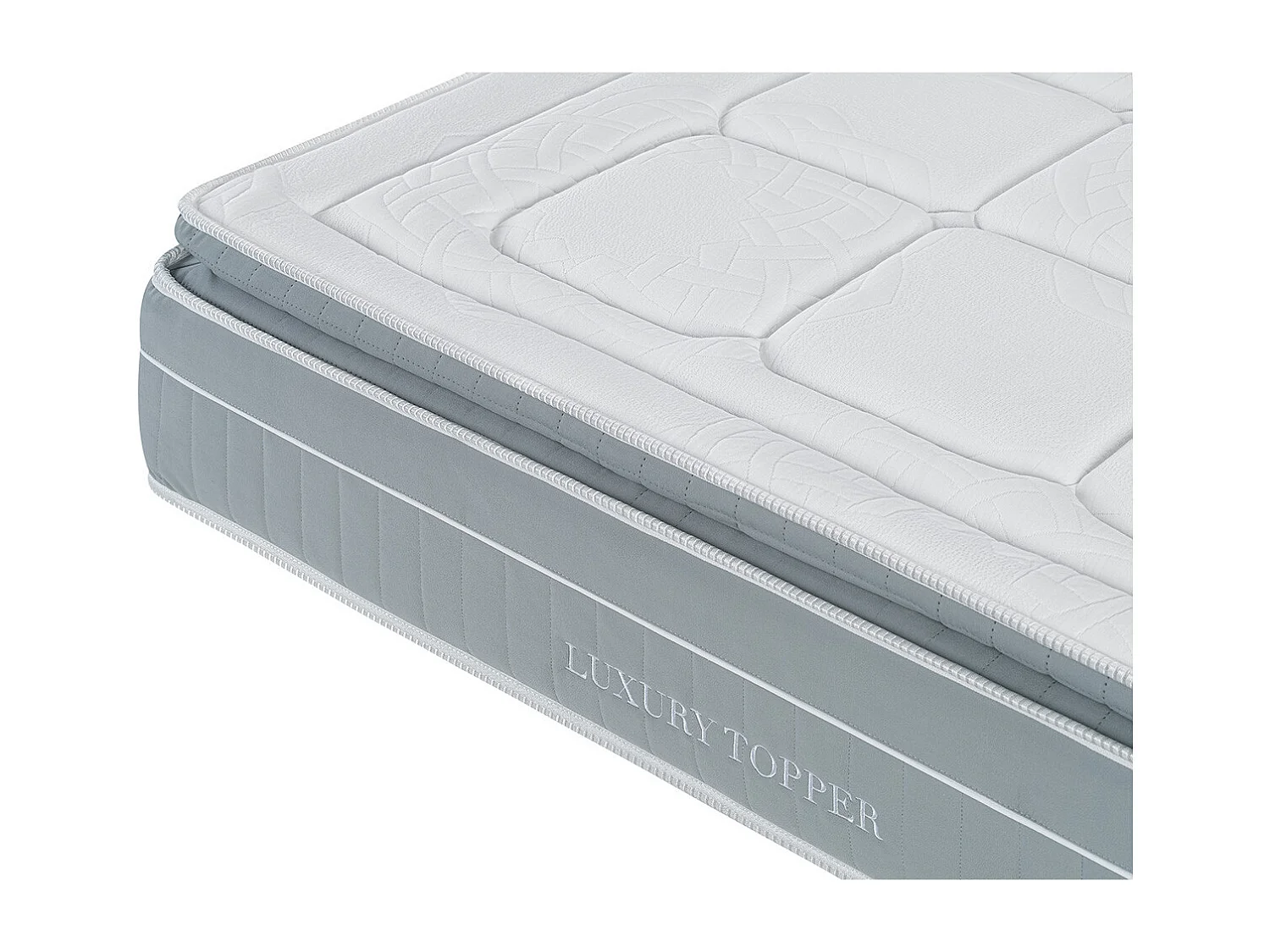 Matelas Luxury Topper - Ressorts Ensachés   Taille 200 x 120 cm Hauteur 30 cm