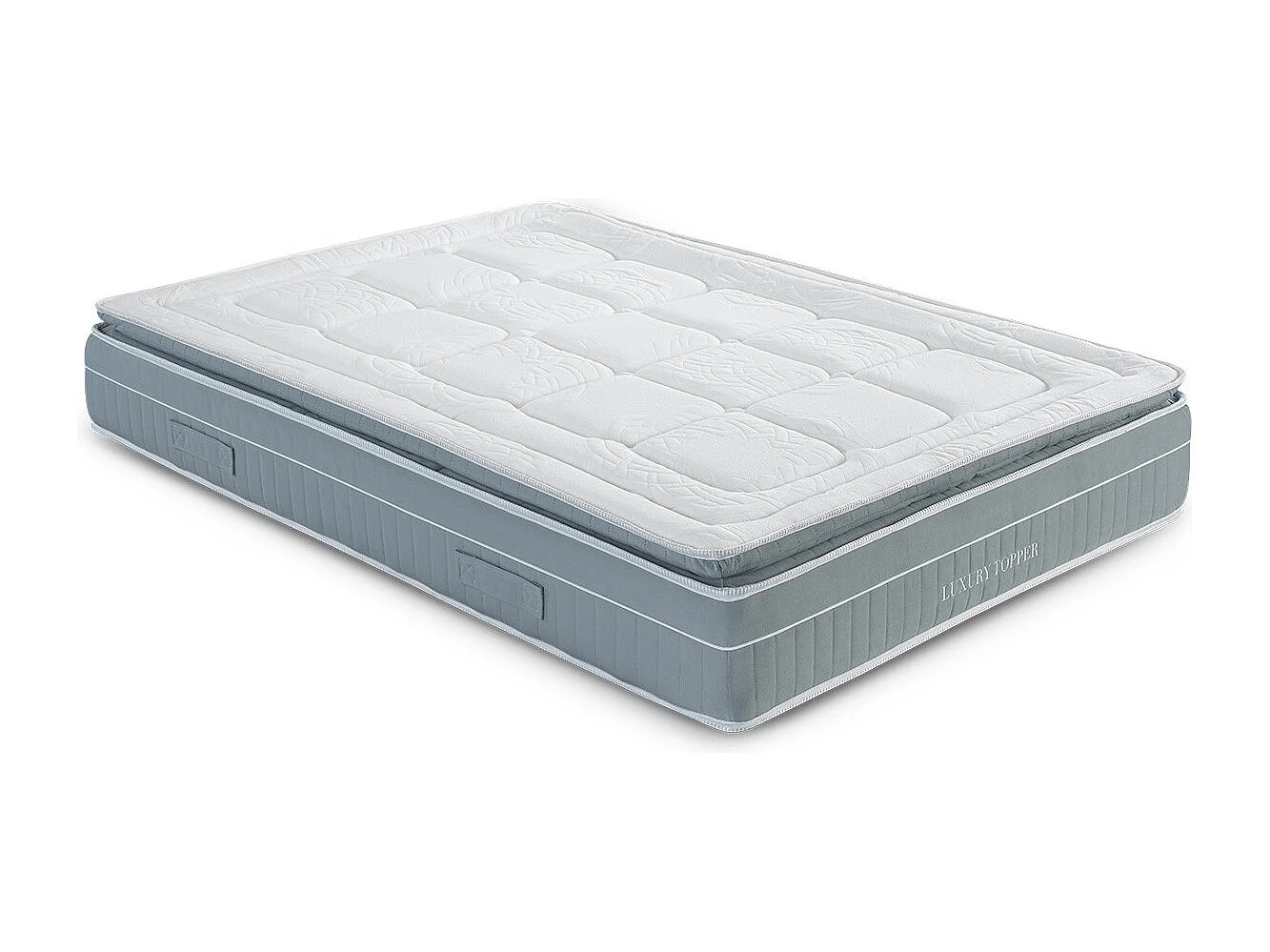 Matelas Luxury Topper - Ressorts Ensachés   Taille 190 x 135 cm Hauteur 30 cm