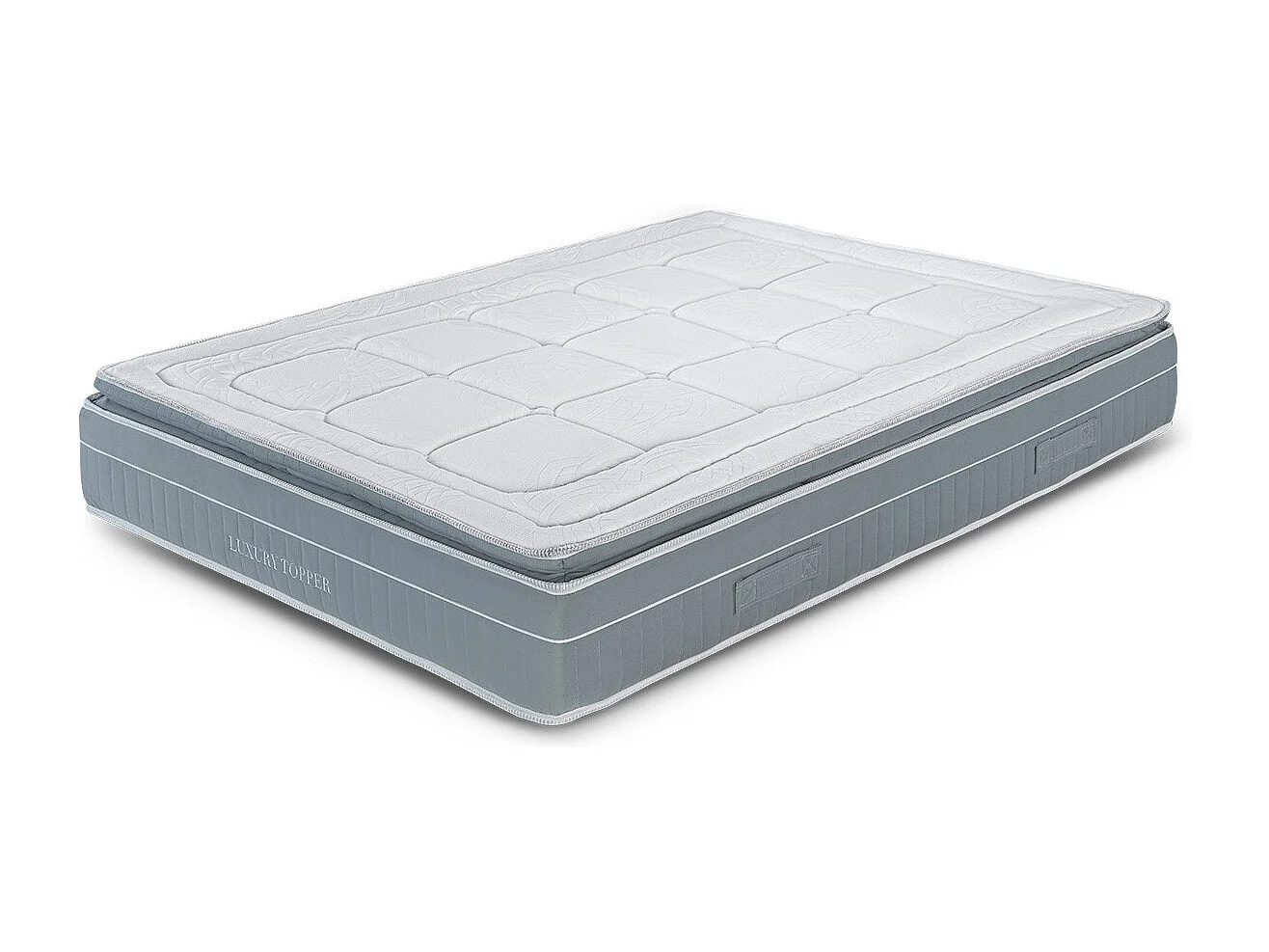 Matelas Luxury Topper - Ressorts Ensachés   Taille 190 x 120 cm Hauteur 30 cm
