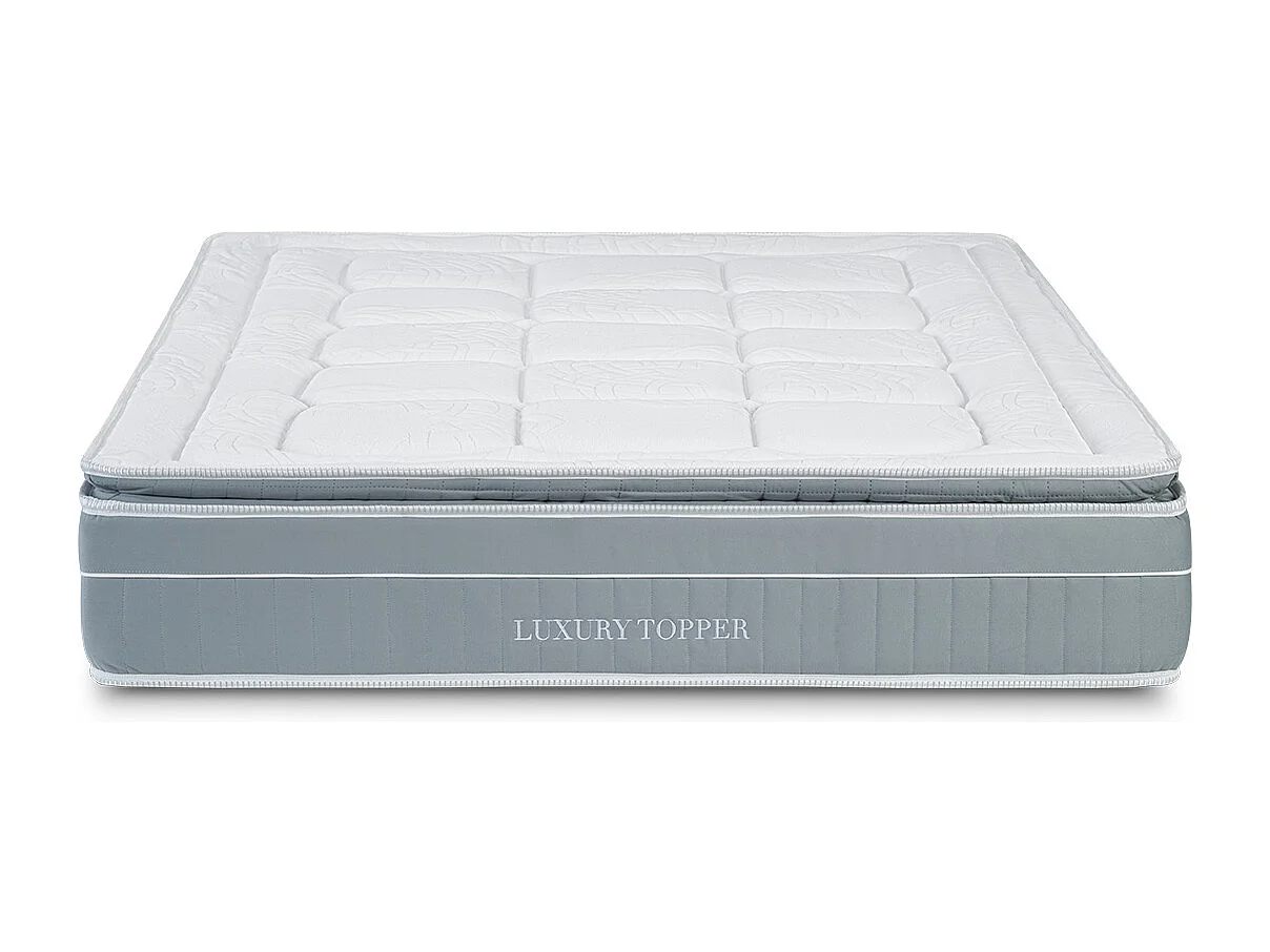 Matelas Luxury Topper - Ressorts Ensachés   Taille 190 x 90 cm Hauteur 30 cm