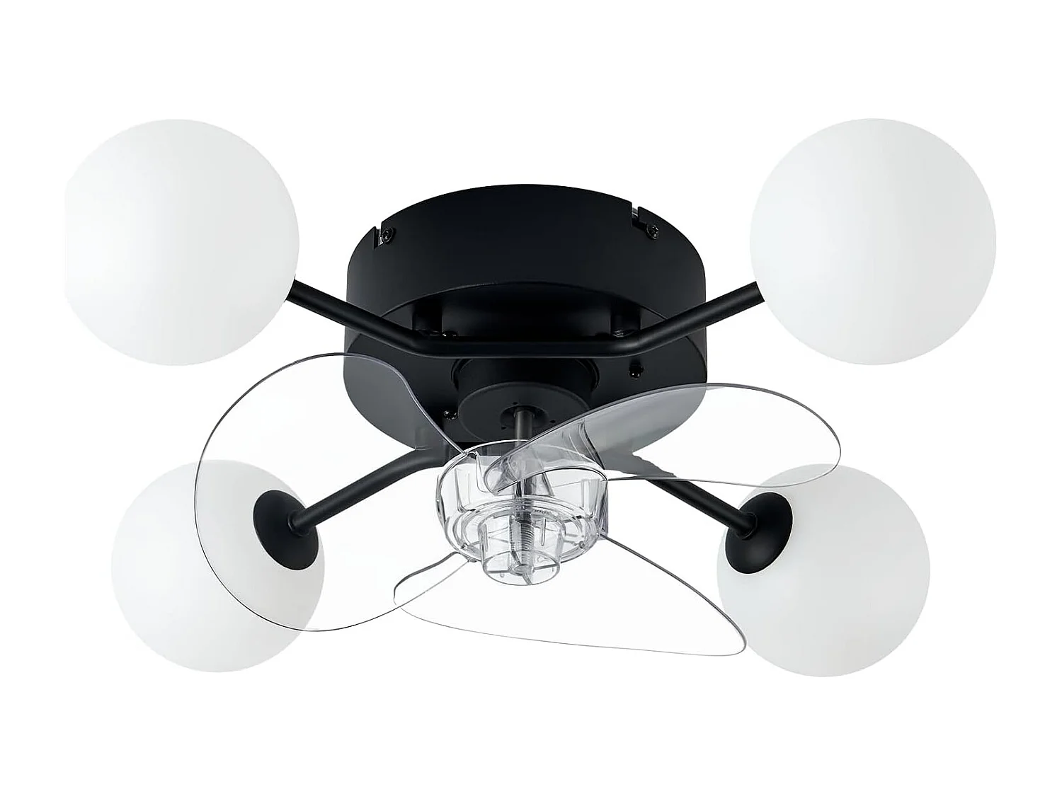 ZMH Ventilateur de plafond avec éclairage G9 silencieux et télécommande 6 vitesses minuterie pour cuisine ou salle à manger ampoule non incluse