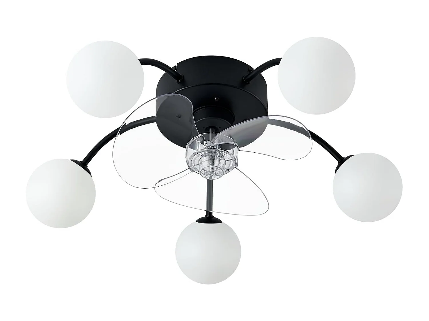 ZMH Ventilateur de plafond avec éclairage G9 silencieux et télécommande 6 vitesses minuterie pour cuisine ou salle à manger ampoule non incluse