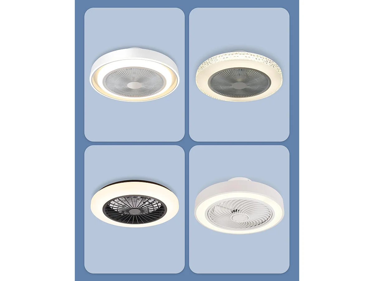 ZMH Ventilateur de plafond avec lumière 38W et télécommande Timing Fan Chambre à coucher en cristal