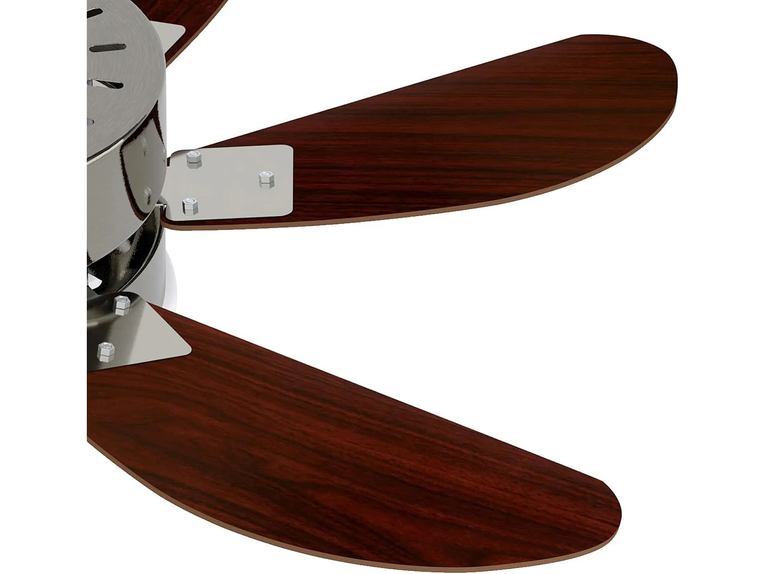 ZMH Ventilateur de Plafond Telecommand 6 Vitesses Télécommande Silencieux 6 Pales Ø75cm - Sans Ampoule Été/Hiver (Chambre/Cuisine)