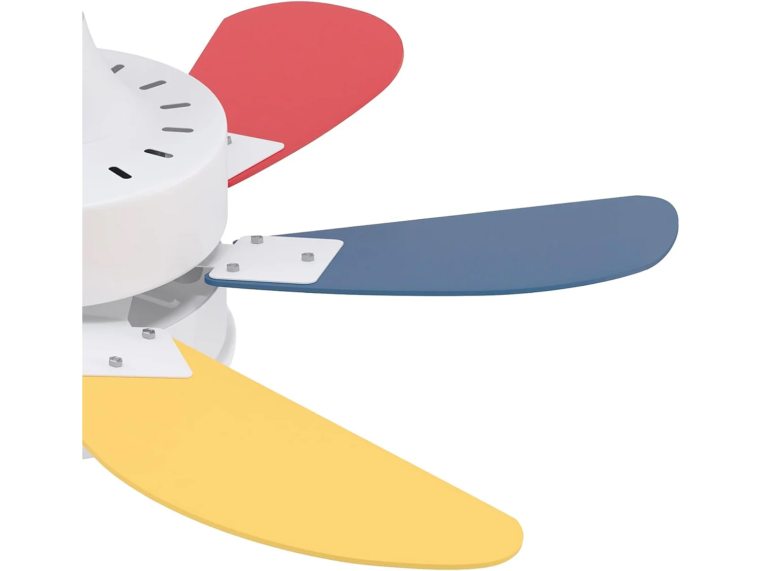 ZMH Ventilateur de plafond avec lumière et télécommande Silencieux pour le couloir Chambre à coucher Plafonnier