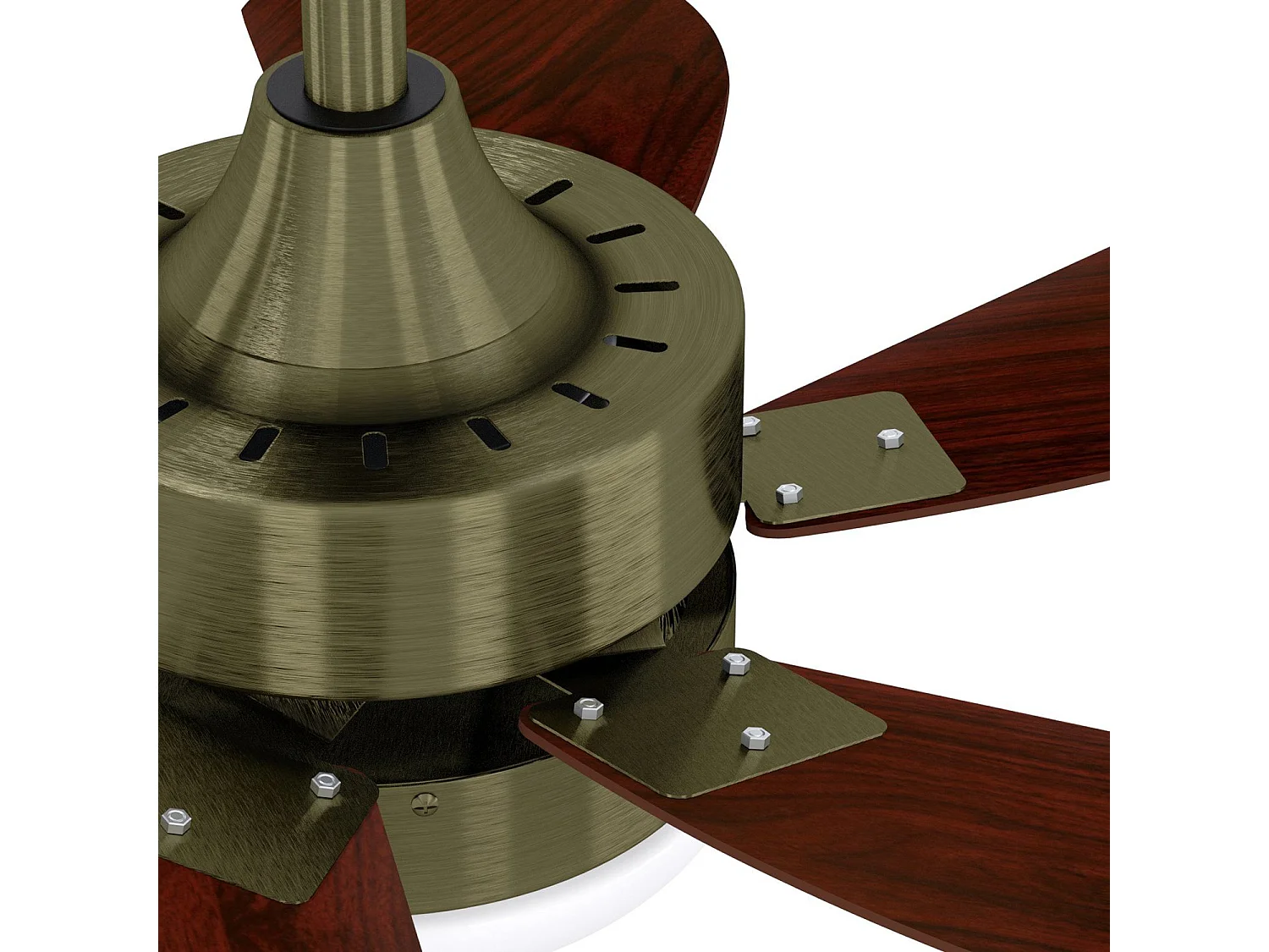 ZMH Ventilateur de plafond avec lumière et télécommande Silencieux pour le couloir Chambre à coucher Plafonnier