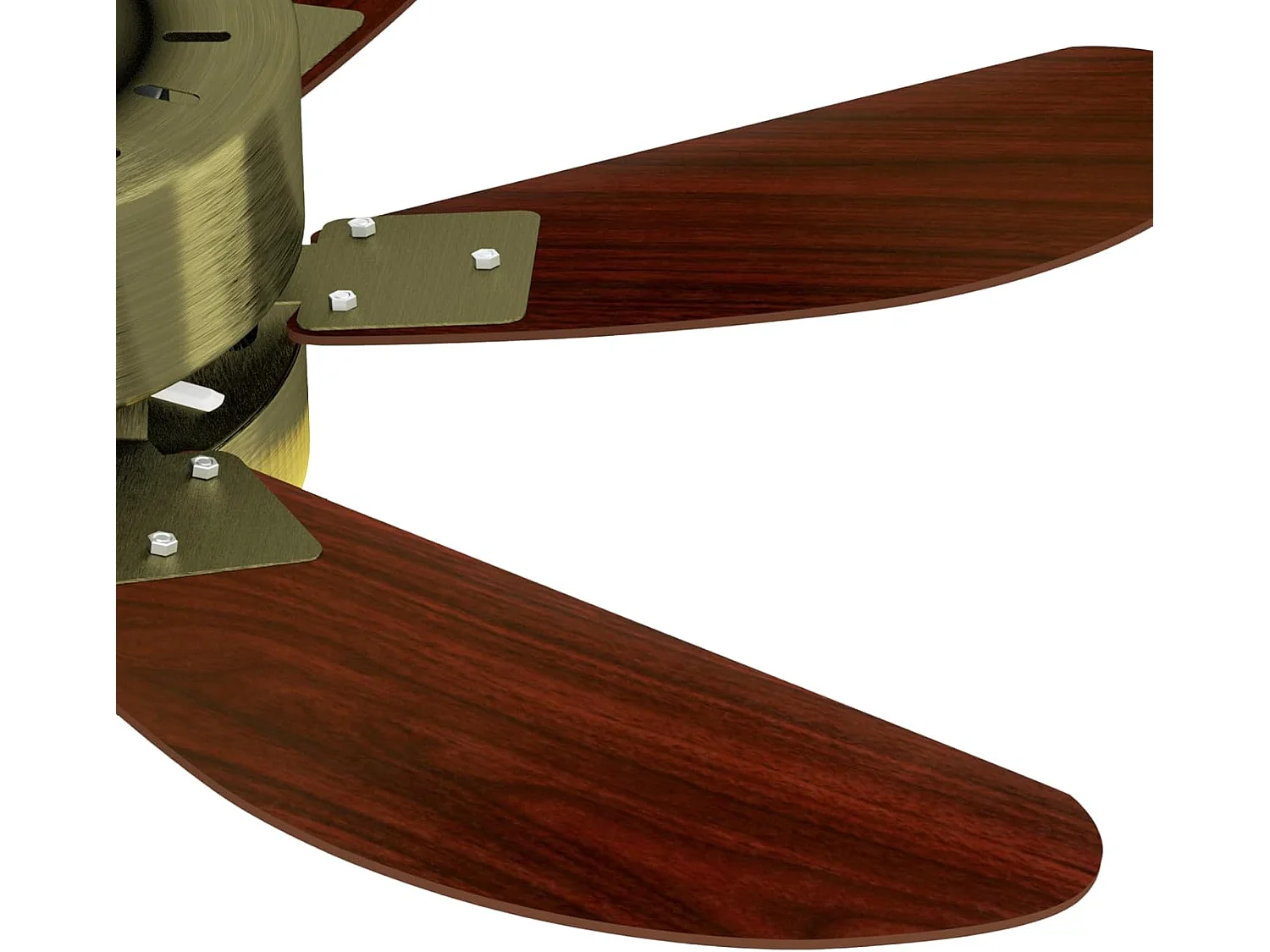 ZMH Ventilateur de plafond avec lumière et télécommande Silencieux pour le couloir Chambre à coucher Plafonnier