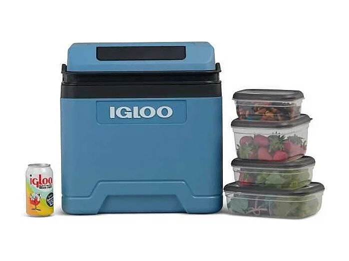 Glaciere électrique - IGLOO - 12 V - Modern bleu - 24 L