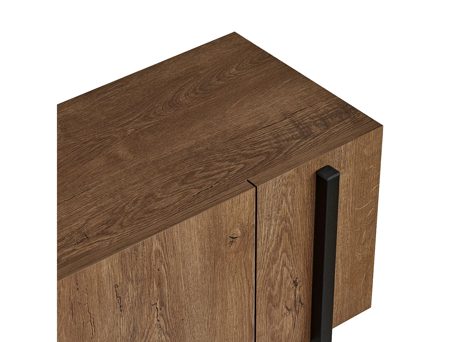 TV-Möbel aus Holz "Nexus" - 180 x 30 x 45 cm - Eiche Kafkas / Schwarz